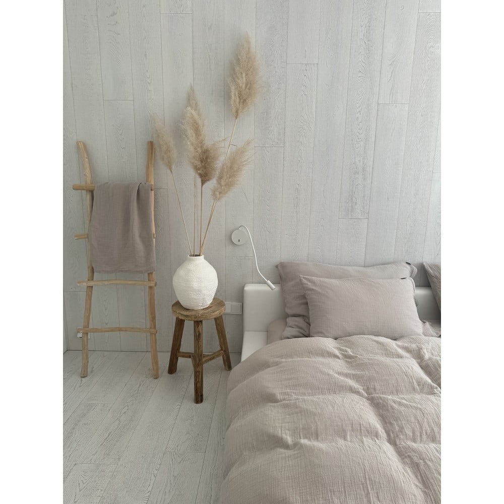 Bézs egyszemélyes muszlin ágyneműhuzat 135x200 cm Plain Muslin – Butter Kings