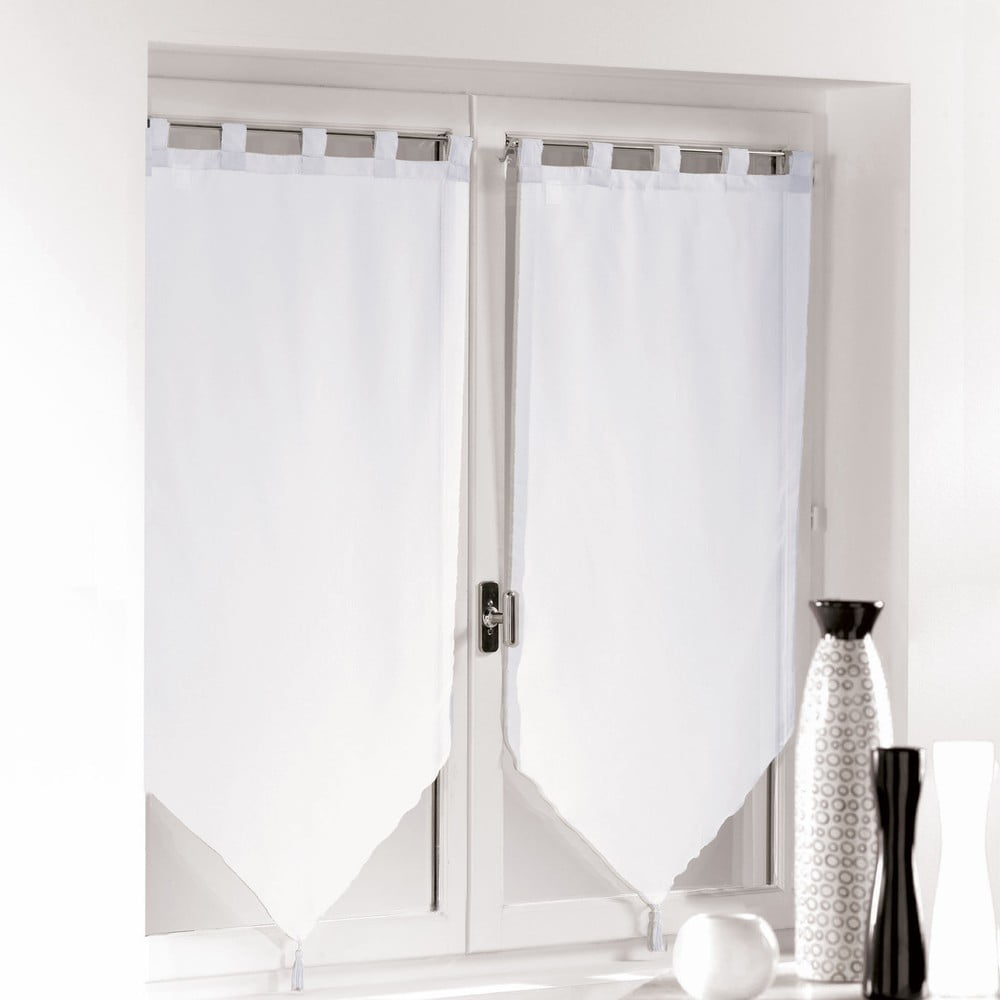 Fehér voile fényáteresztő függöny szett 2 db-os 60x160 cm Voiline – douceur d'intérieur