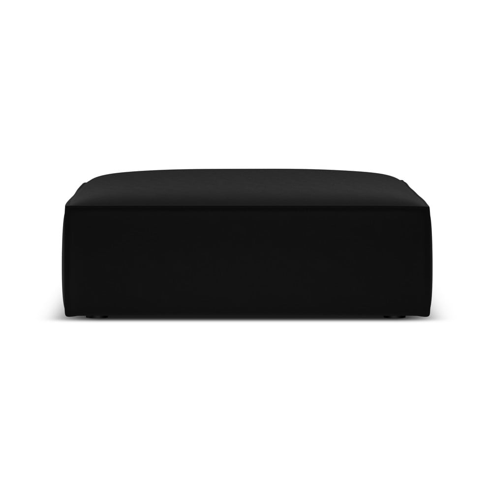 Fekete bársony lábtartó Vanda – Mazzini Sofas