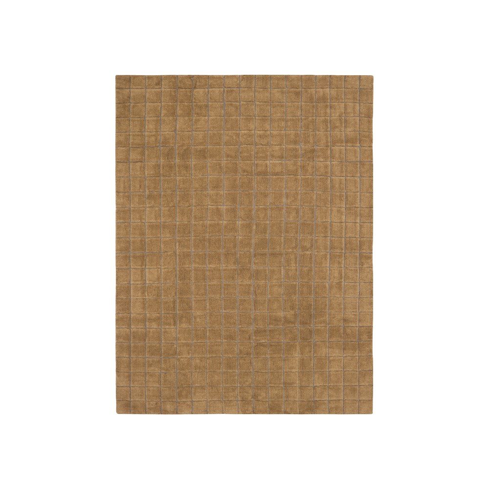 Okkersárga kézi szövésű gyapjú szőnyeg 230x300 cm Mosaic Ochre – Lorena Canals