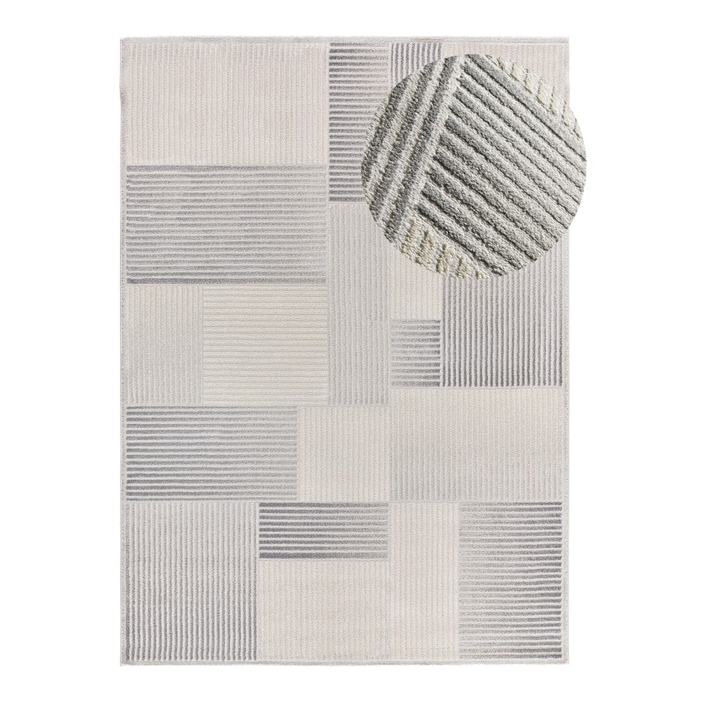 Világosszürke-elefántcsont színű szőnyeg 200x290 cm Baresa – Universal