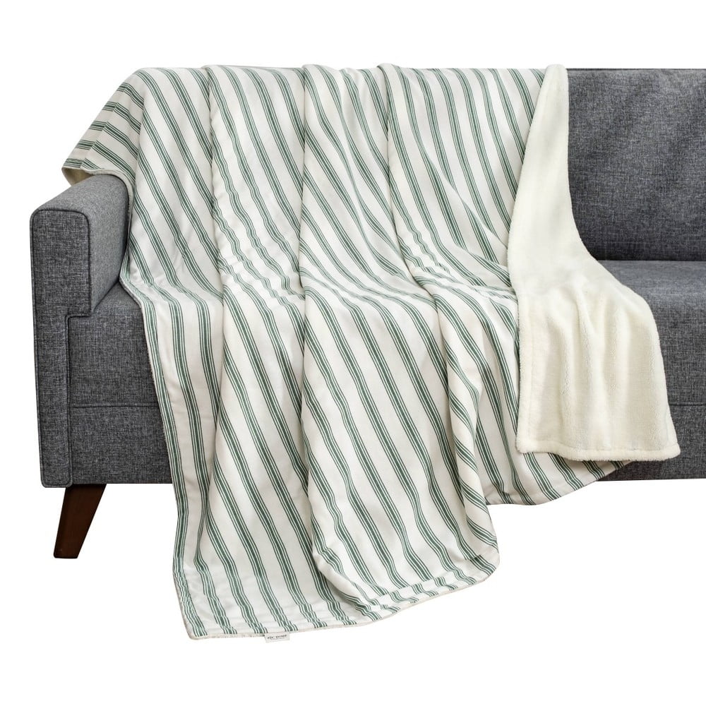 Fehér-zöld takaró 150x190 cm Soren Wellsoft – Mijolnir