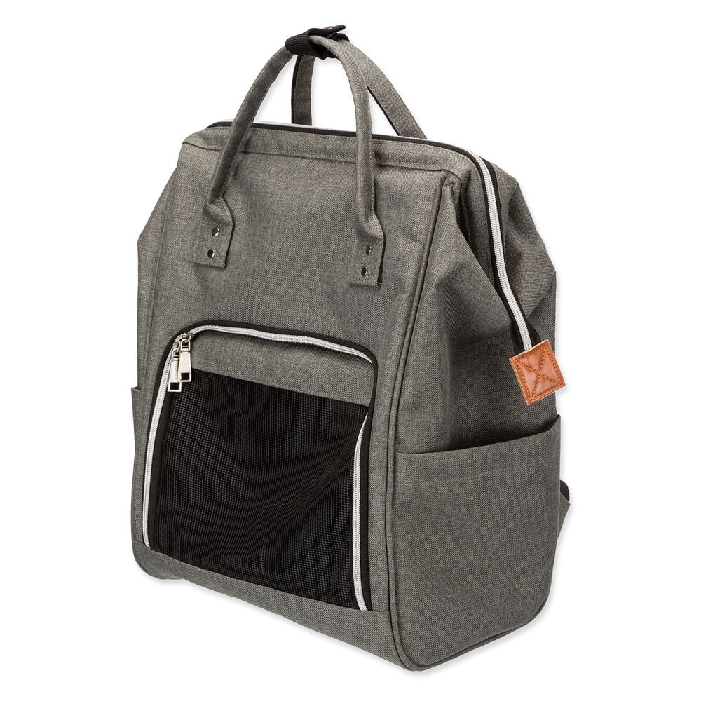 Szürke hátizsák kisállatoknak 22x32 cm Trixie Ava – Plaček Pet Products