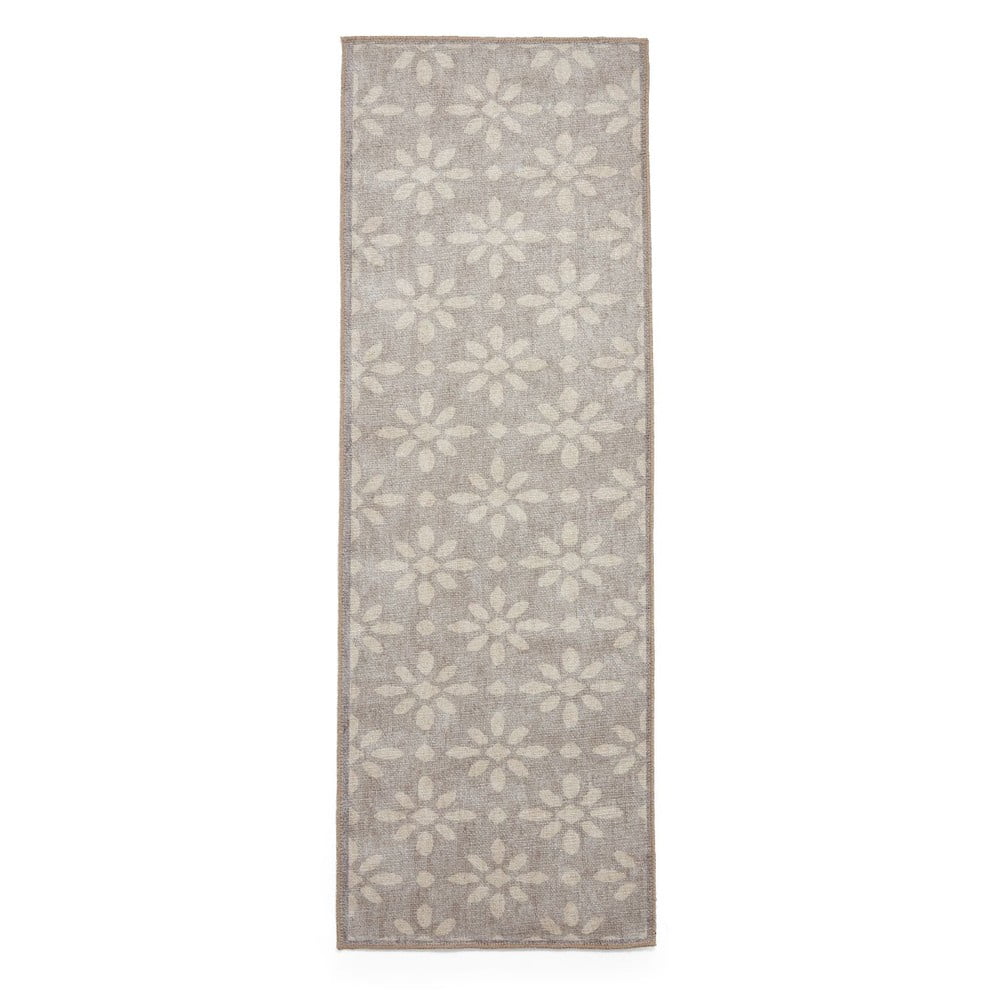 Világosszürke mosható futószőnyeg 76x230 cm Coral Light Grey – Think Rugs