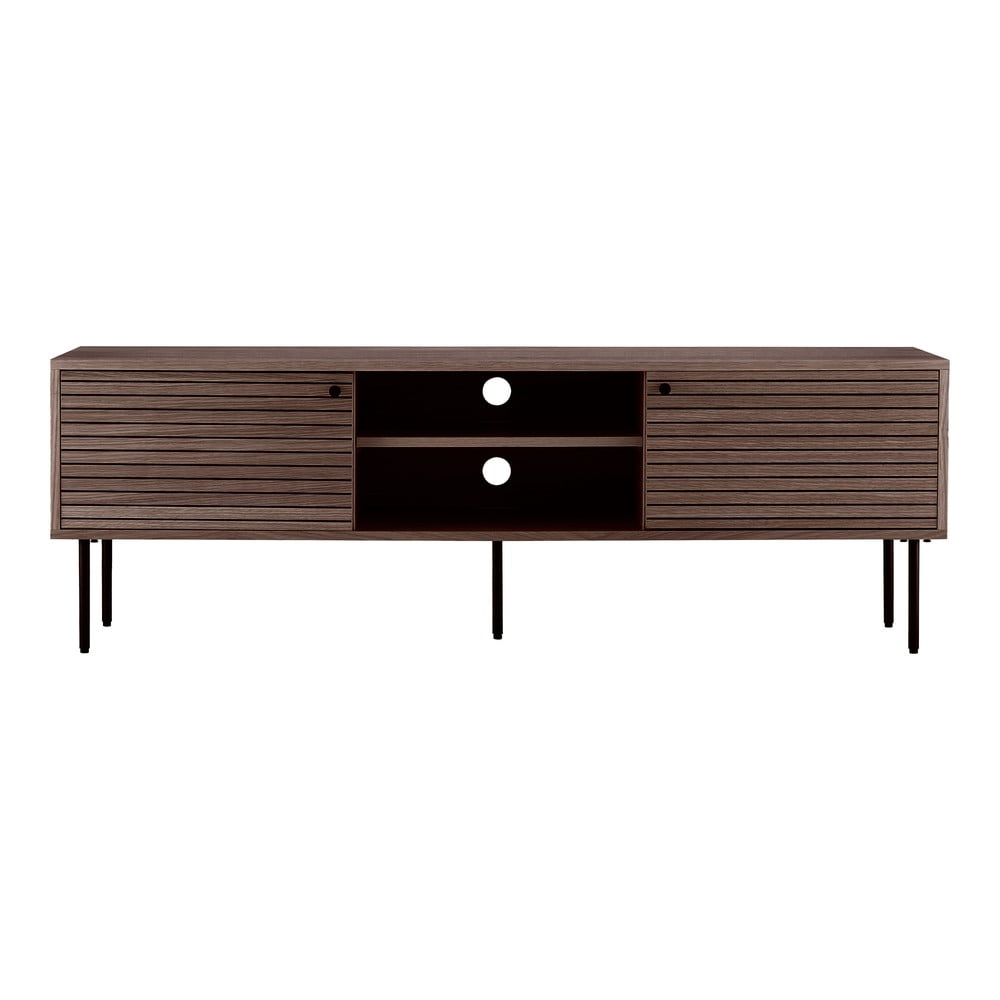 Barna TV-állvány tölgyfa dekorral 40x50x150 cm Kyoto – House Nordic