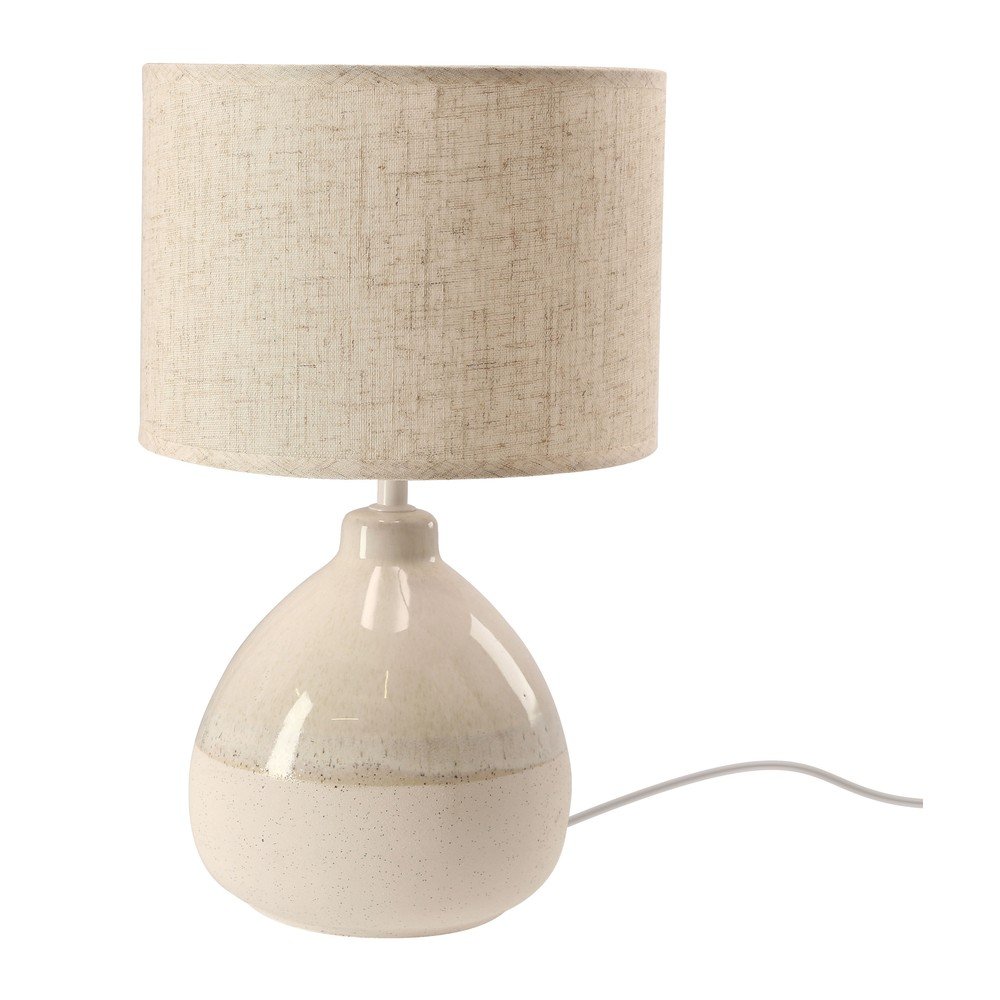 Bézs asztali lámpa textil búrával (magasság 41 cm) Ardo – Candellux Lighting