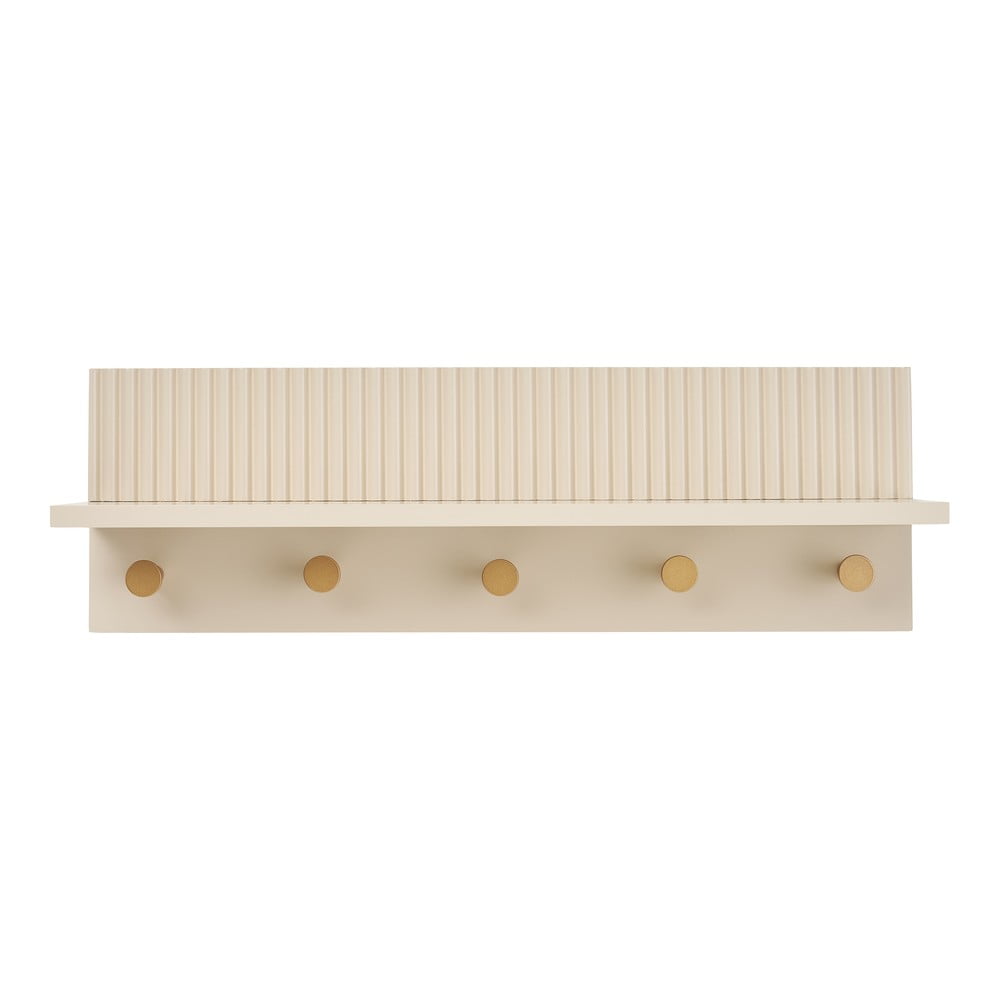 Bézs fali fogas polccal 50 cm Rocca – House Nordic
