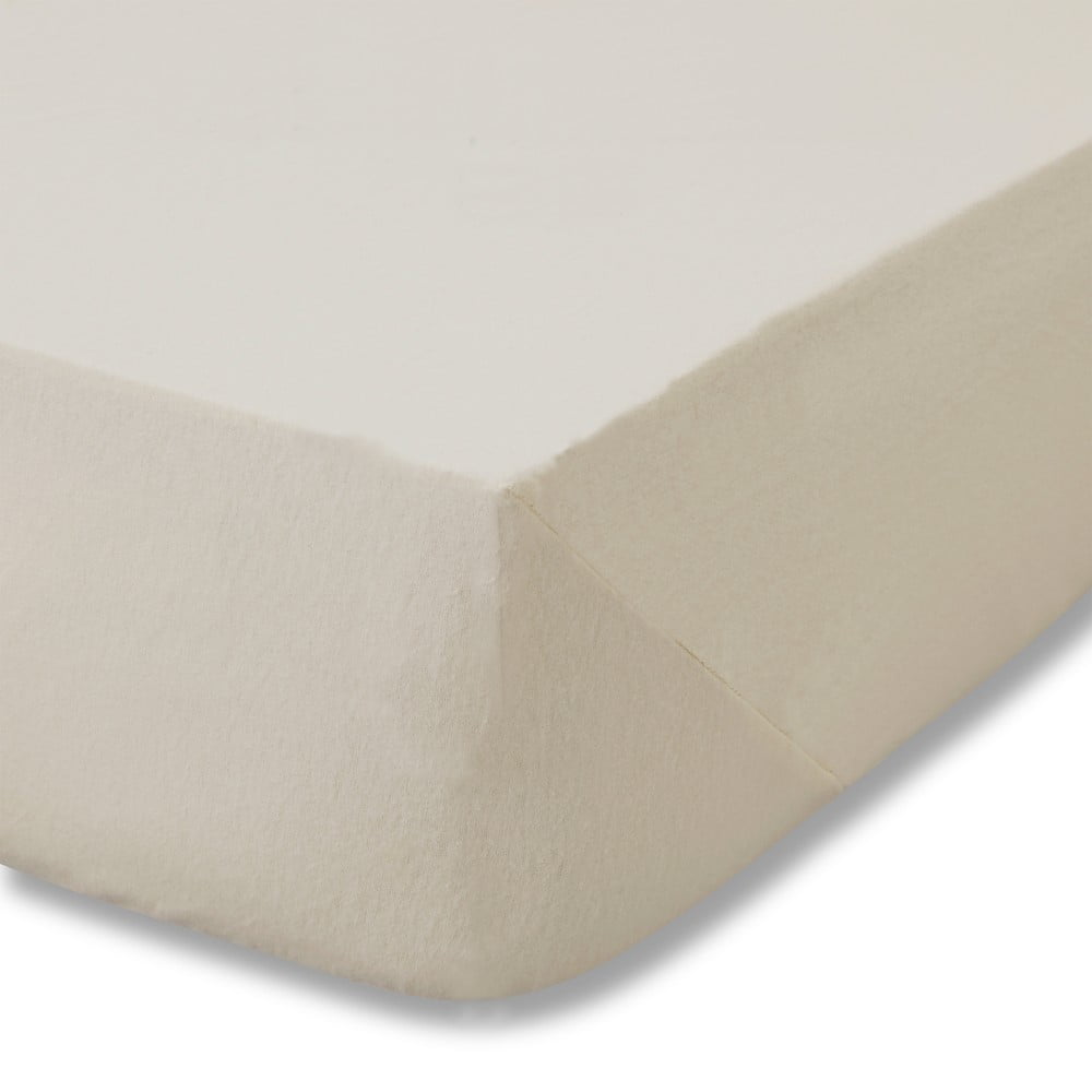 Bézs gumis flanel lepedő 150x200 cm Brushed – Catherine Lansfield