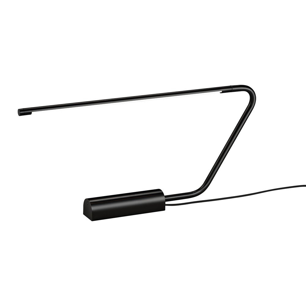 Fekete LED asztali lámpa (magasság 33 cm) Olea – Trio Select