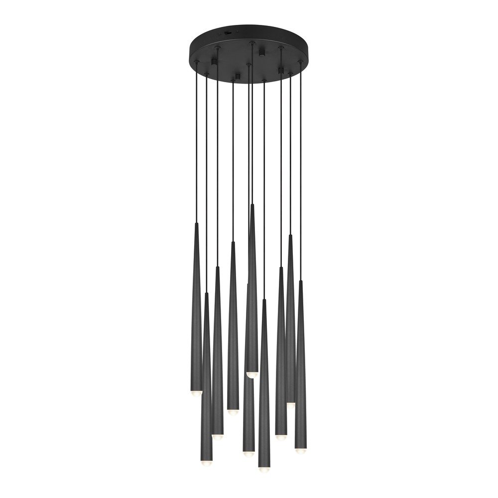 Fekete LED függőlámpa ø 30 cm Cala – Trio Select