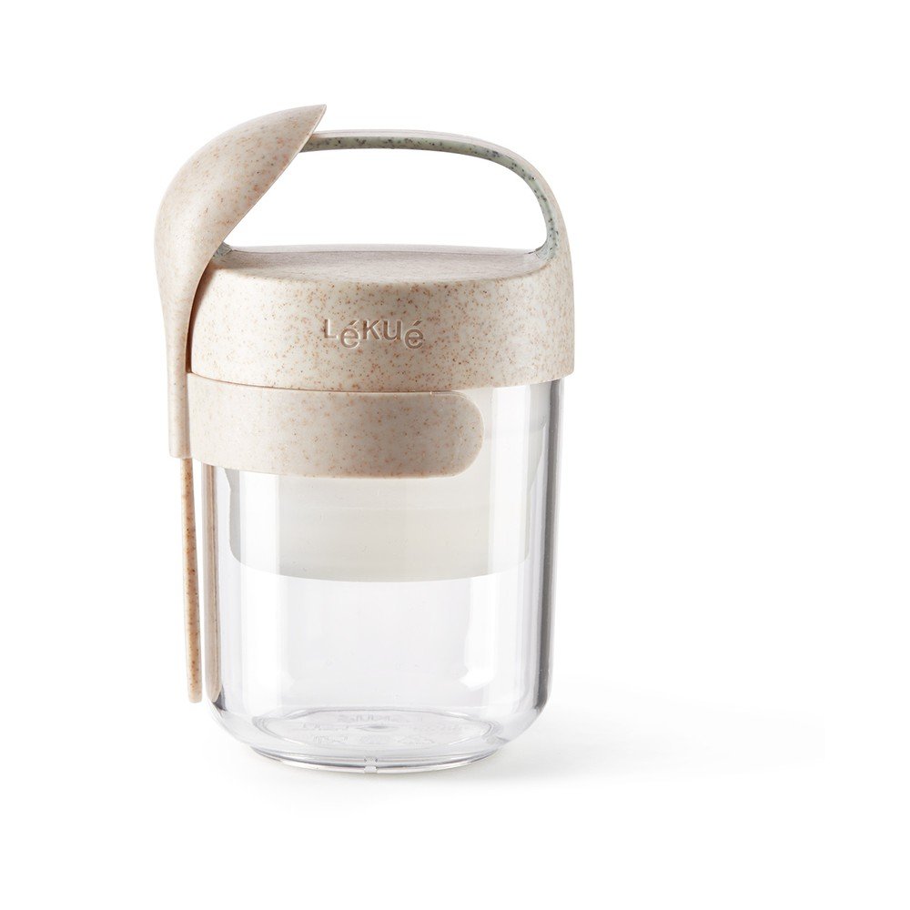 Joghurt tartó kanállal To Go Organic – Lékué