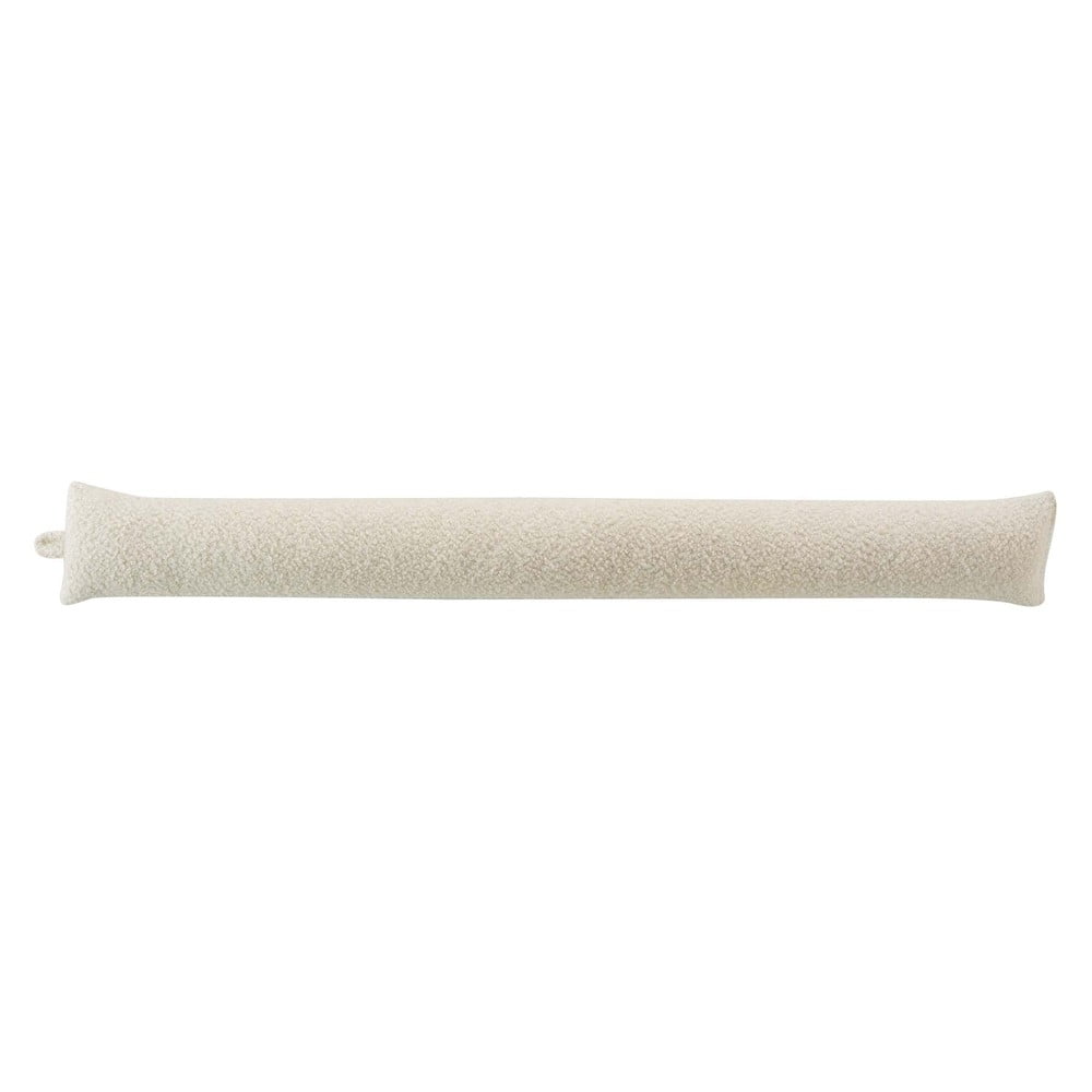Krémszínű huzatfogó párna 10x80 cm Wooly – douceur d'intérieur