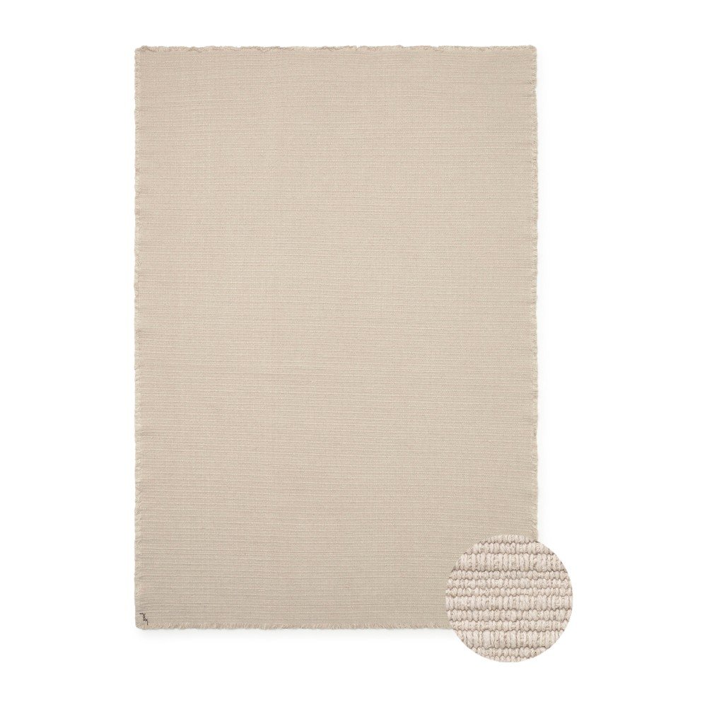 Krémszínű kézi szövésű pamut szőnyeg 200x300 cm Handloom – Lorena Canals