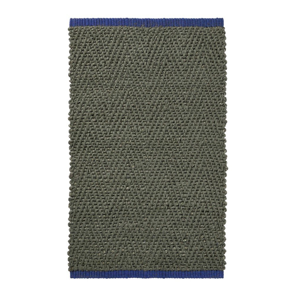 Sötétzöld juta szőnyeg 50x80 cm Notes – Mette Ditmer Denmark