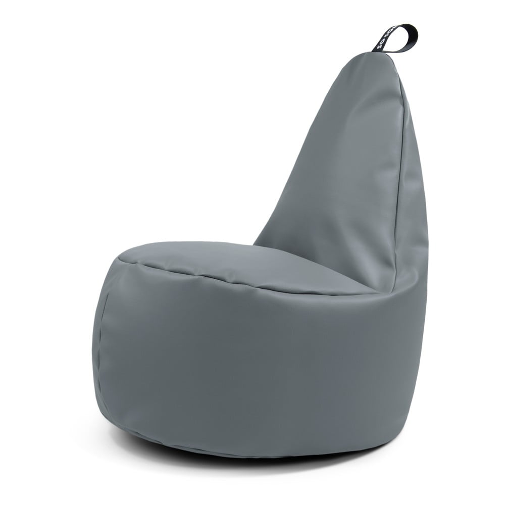 Szürke bőrutánzat babzsákfotel Lull XL – So Soft?