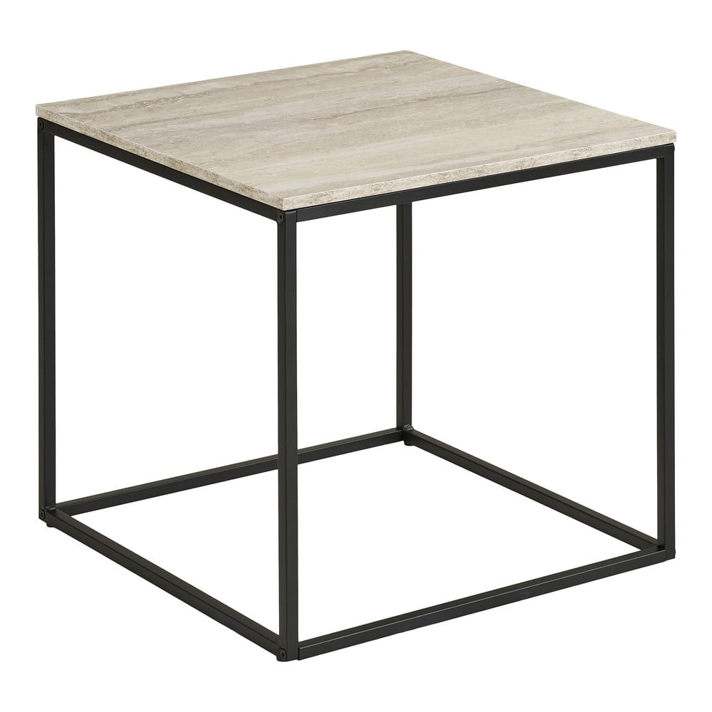 Tárolóasztal kő dekorral 45x45 cm Vita – House Nordic