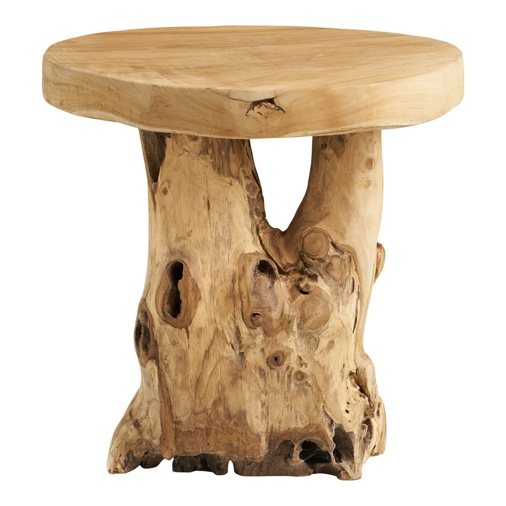 Teakfa kerek tárolóasztal ø 40 cm Palena – House Nordic