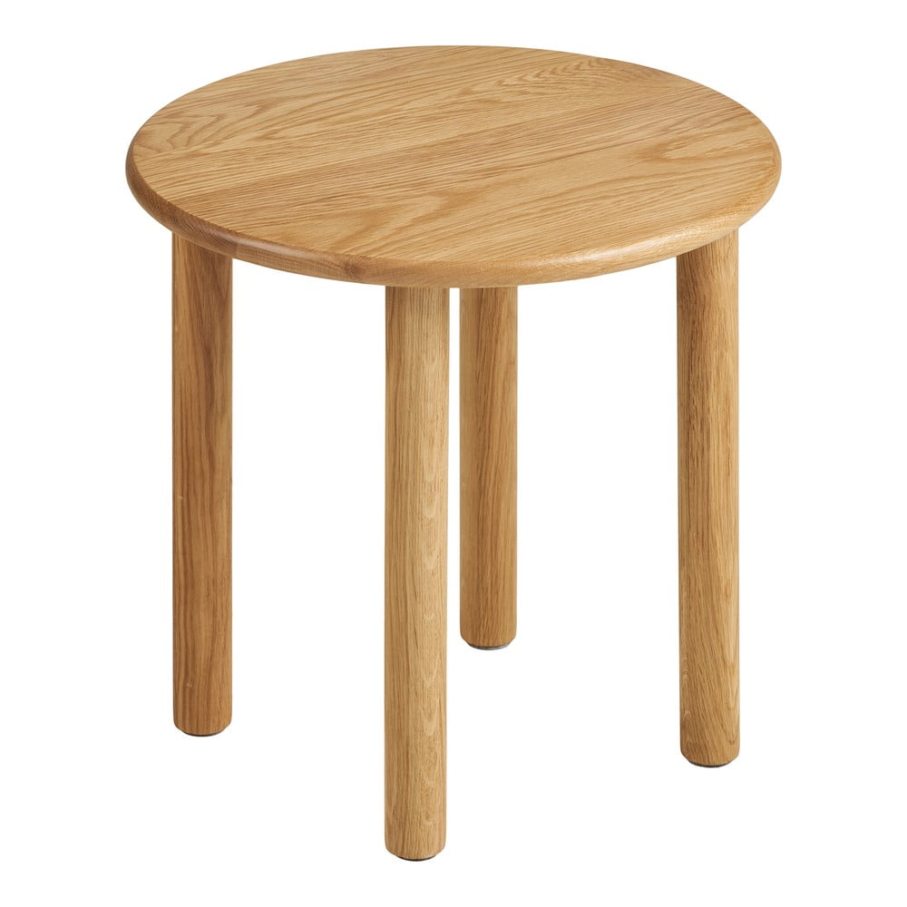 Tölgyfa kerek tárolóasztal ø 40 cm Jena – House Nordic