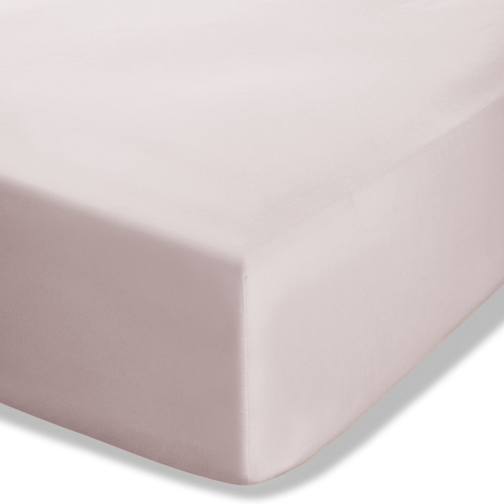 Világos rózsaszín gumis perkál lepedő 150x200 cm Easy Iron Percale – Catherine Lansfield
