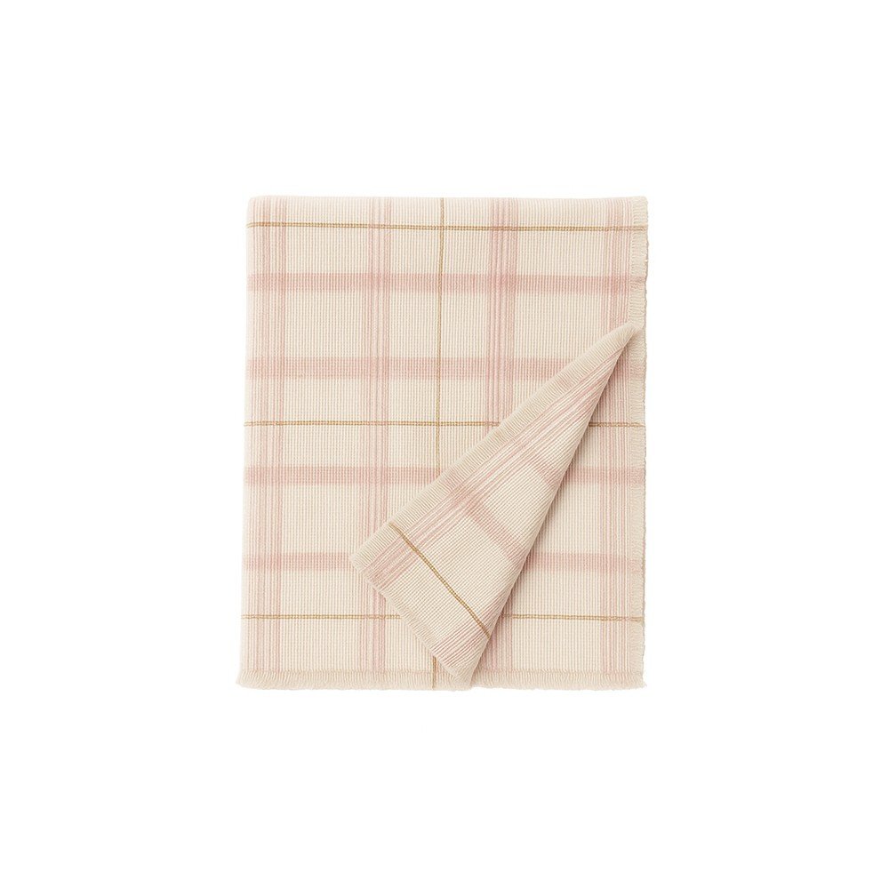 Világos rózsaszín pamut gyerek ágytakaró 140x200 cm Tartan Rose – Lorena Canals