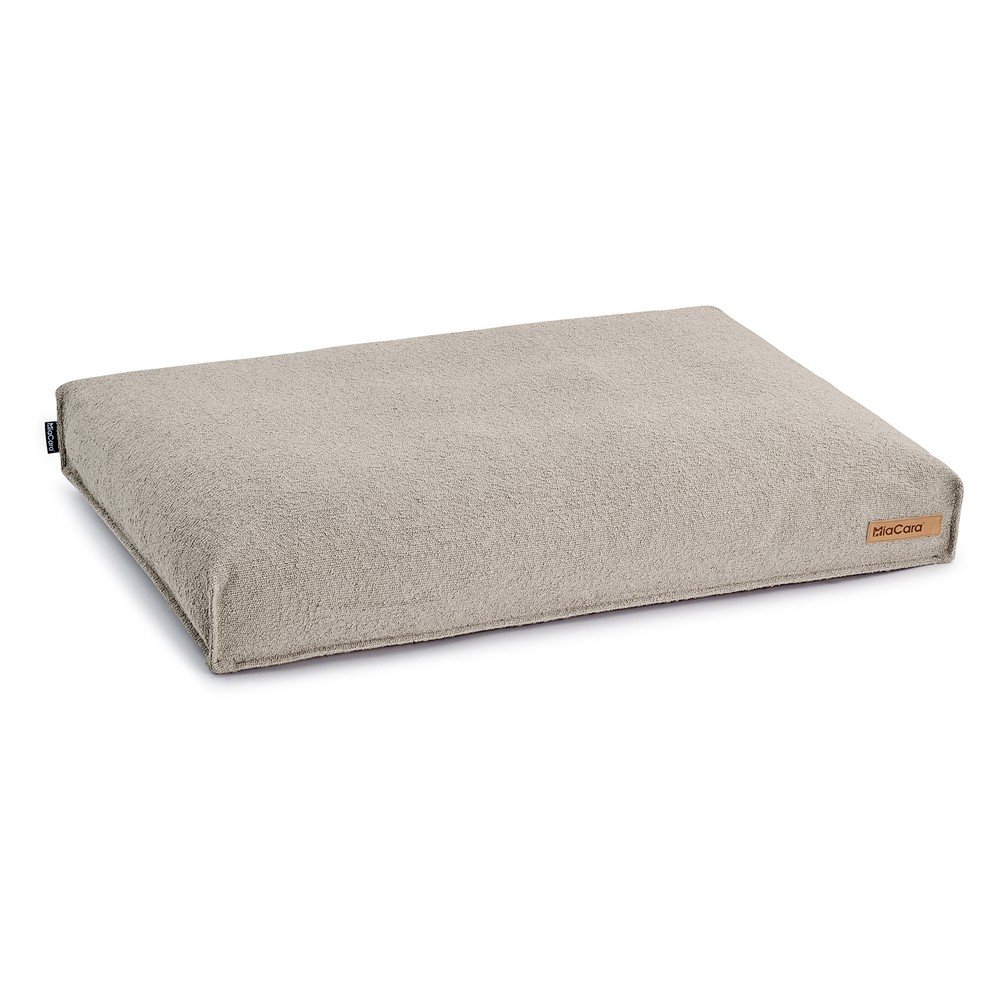 Világosbarna buklé matrac kutyáknak 100x75 cm Mondo Cappuccino M – MiaCara