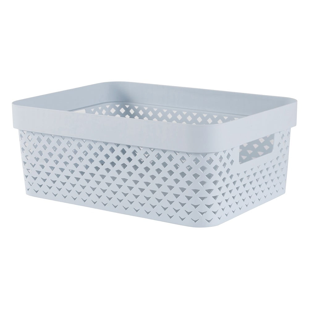 Világoskék műanyag tárolódoboz 36x27x14 cm Pure – Curver