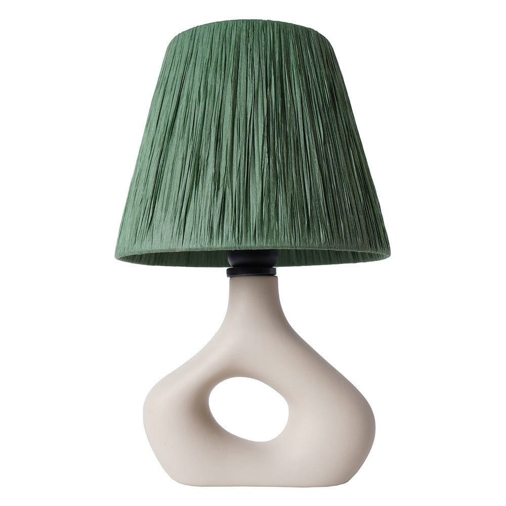 Zöld asztali lámpa papír zsinór búrával (magasság 40 cm) Serin – Opviq lights