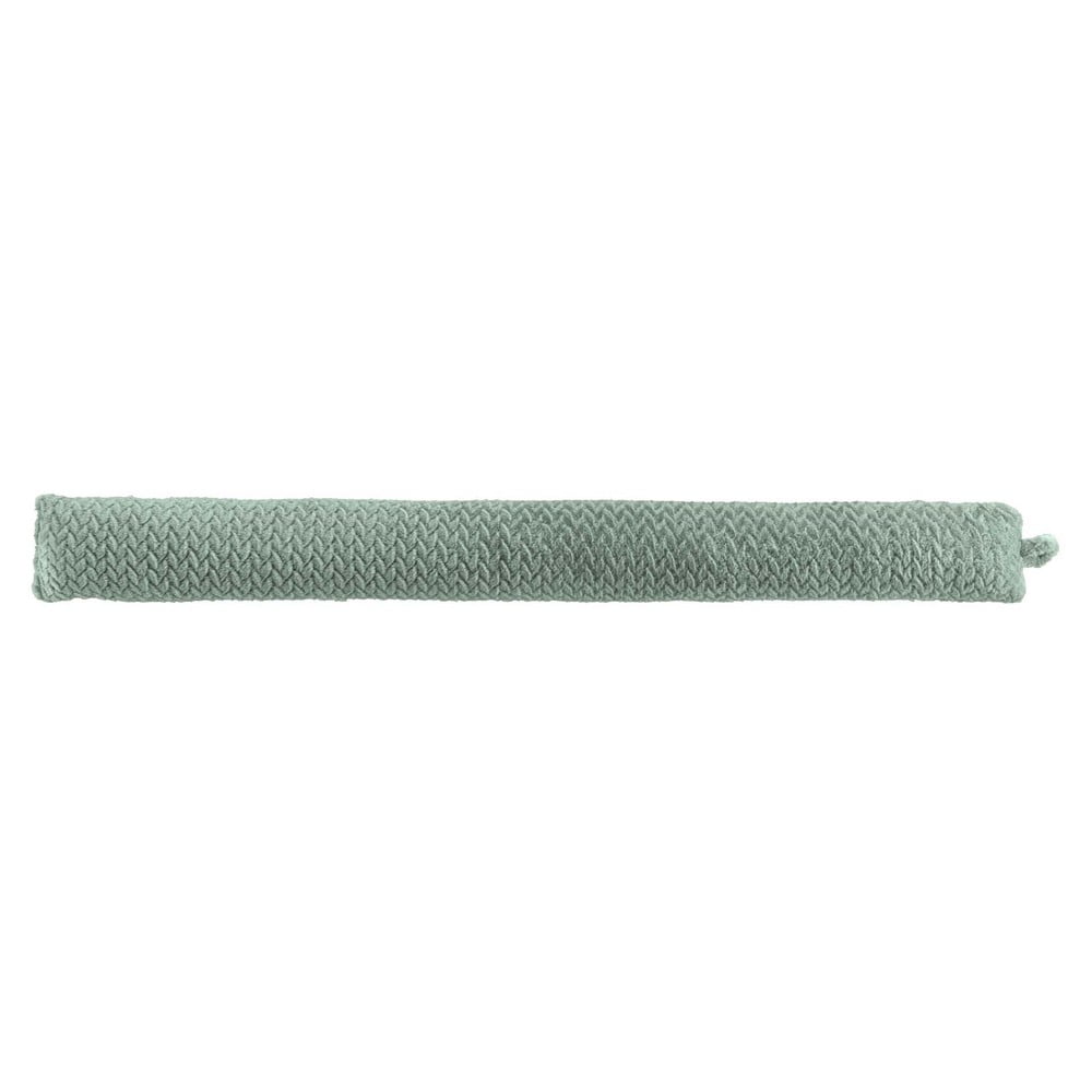 Zöld huzatfogó párna 10x80 cm Flanela – douceur d'intérieur