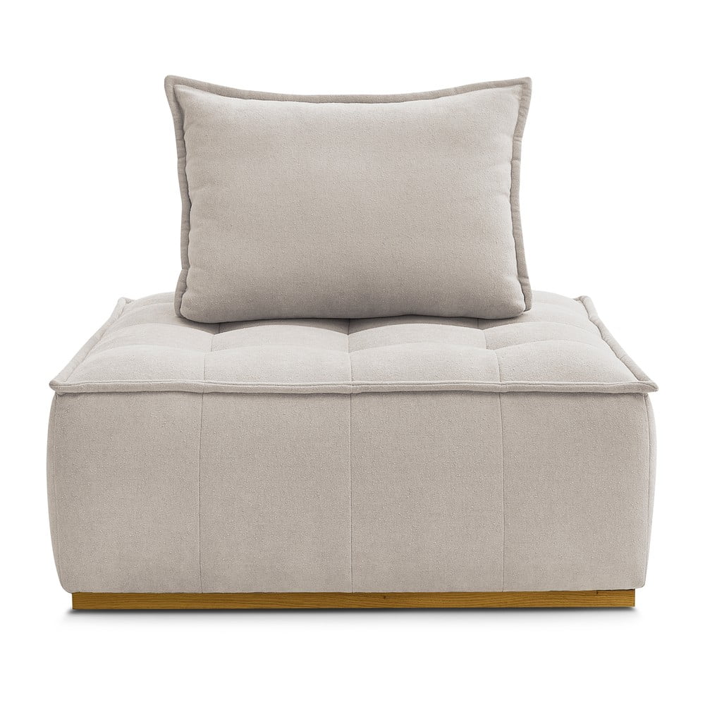 Bézs buklé fotel Elisa – Bobochic Paris