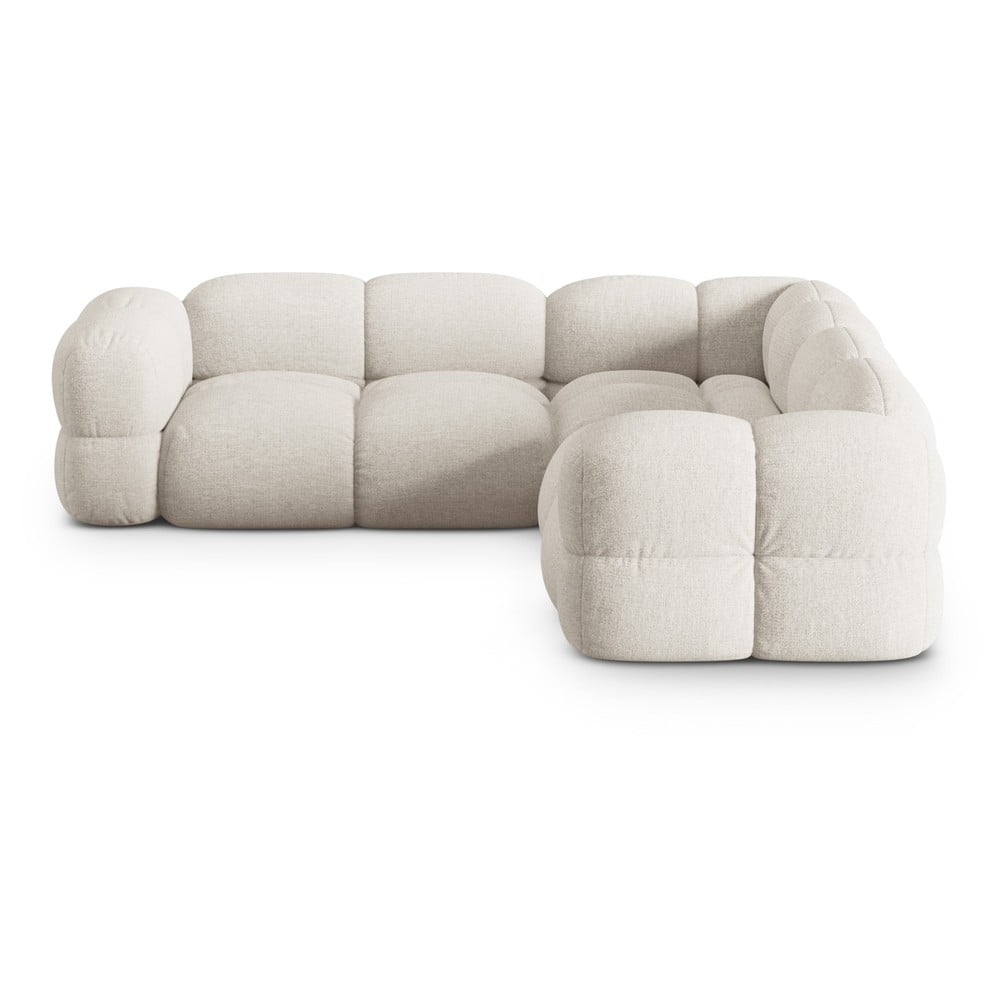 Bézs sarokkanapé Loretto – Cosmopolitan Design