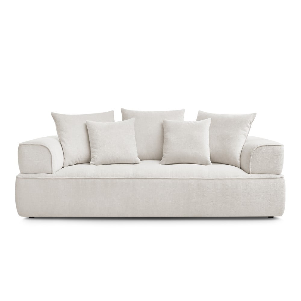 Bézs zsenília kanapé 237 cm Whesley – Bobochic Paris