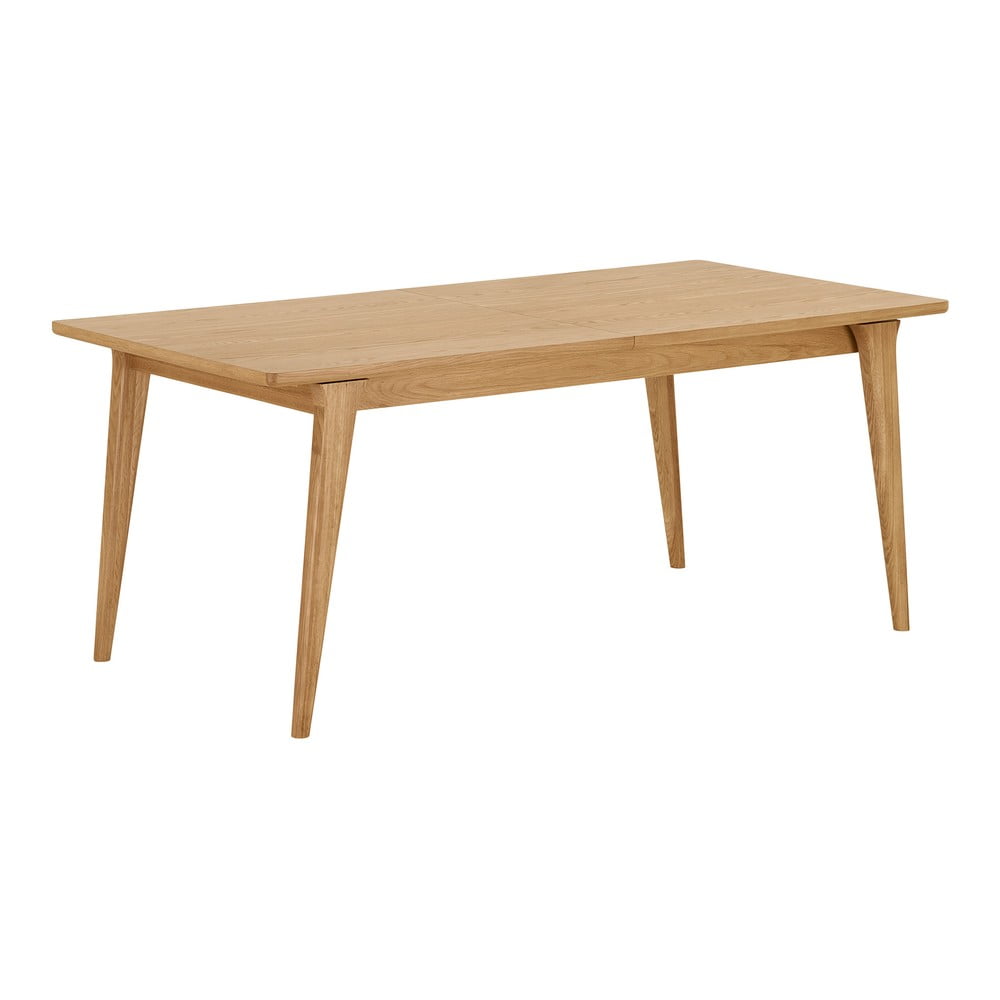 Bővíthető étkezőasztal hosszabbító asztallappal tölgyfa dekorral 90x180 cm Darwin – House Nordic