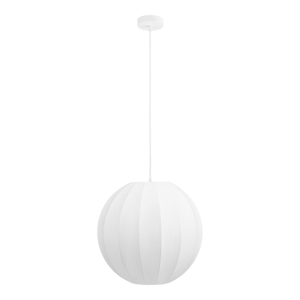 Fehér függőlámpa textil búrával ø 40 cm Coventry – House Nordic
