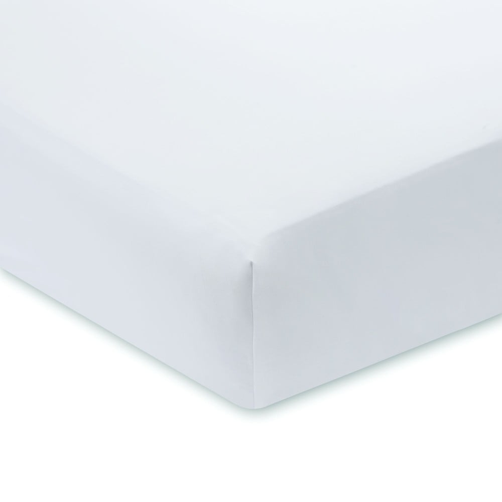 Fehér gumis pamut-szatén lepedő 150x200 cm Luxury Cotton Sateen – Bianca