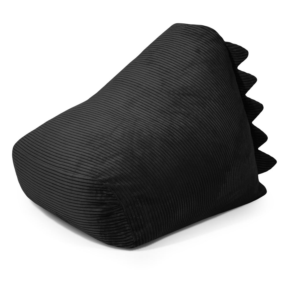 Fekete kordbársony gyerek babzsákfotel Snug 80 Dragon – SLOWDOWN