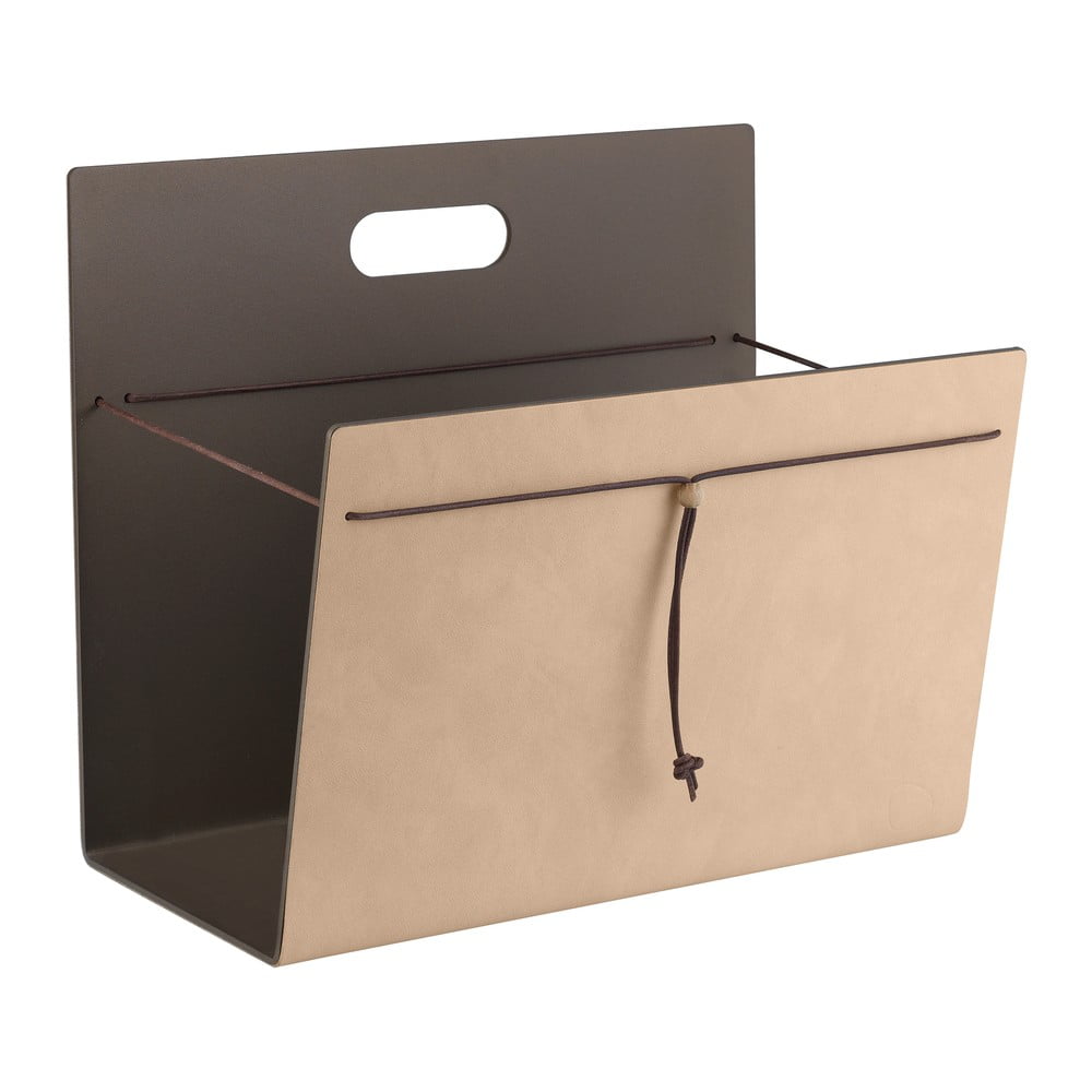 Fém-öko bőr újságtartó állvány Nupo L – LIND DNA