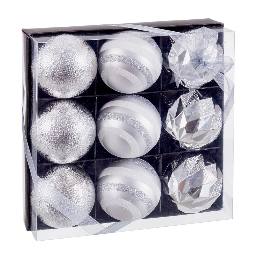 Karácsonyfadísz készlet 9 db-os ø 6 cm – Casa Selección