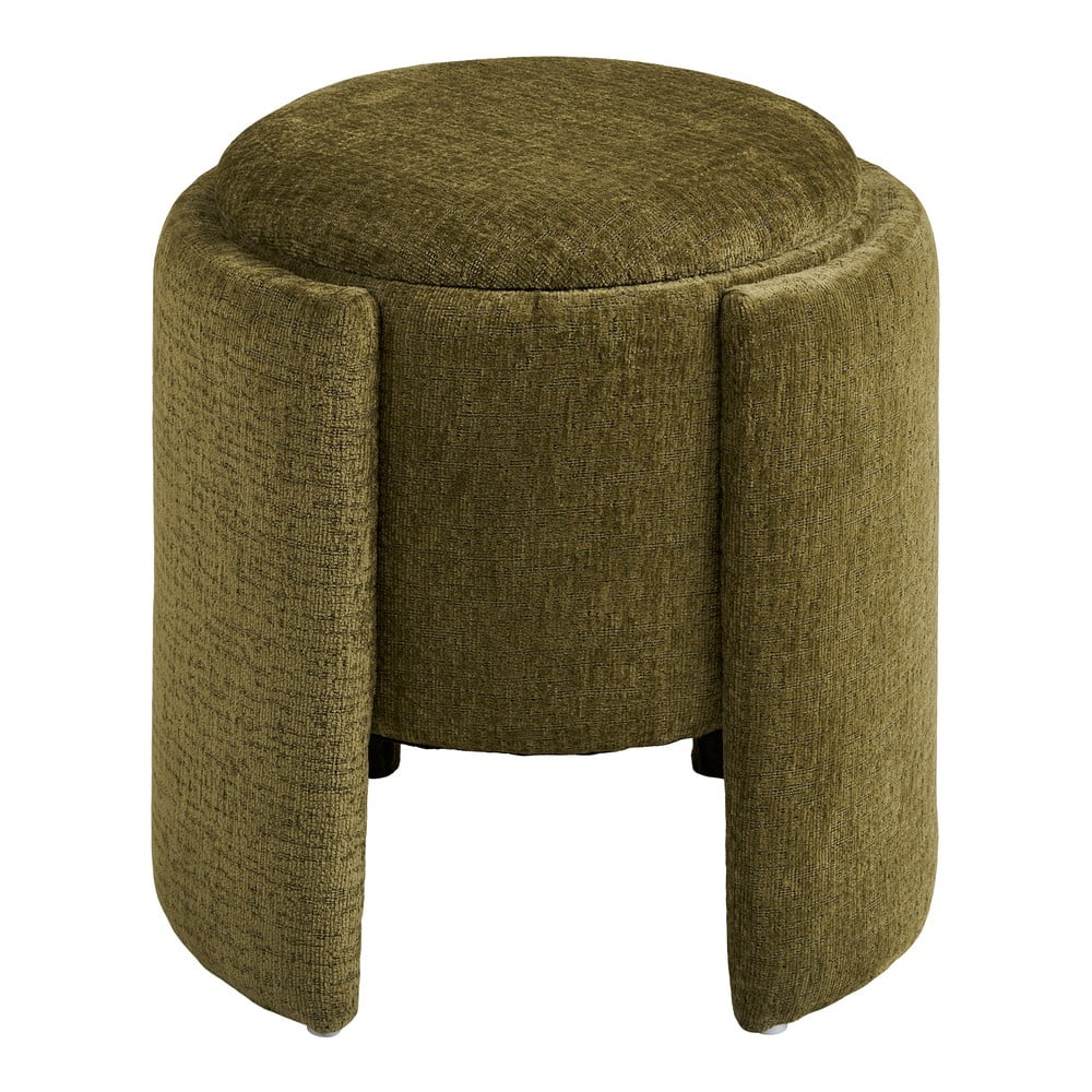 Khaki zsenília puff Walsdorf – House Nordic