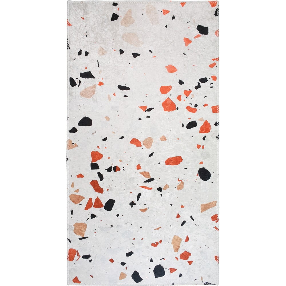 Narancssárga-elefántcsont színű mosható futószőnyeg 80x200 cm Italian Stone – Vitaus