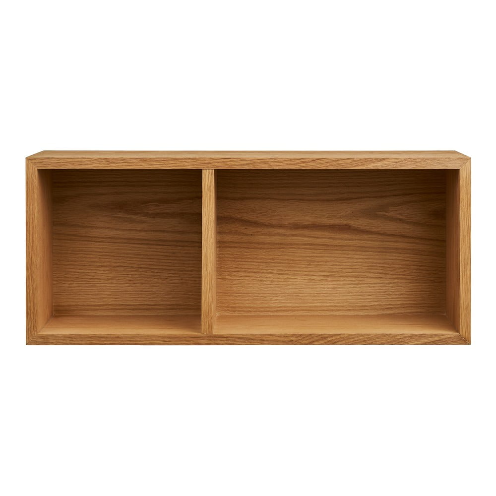 Natúr színű többszintes fali polc tölgyfa dekorral 20 cm Oshawa – House Nordic