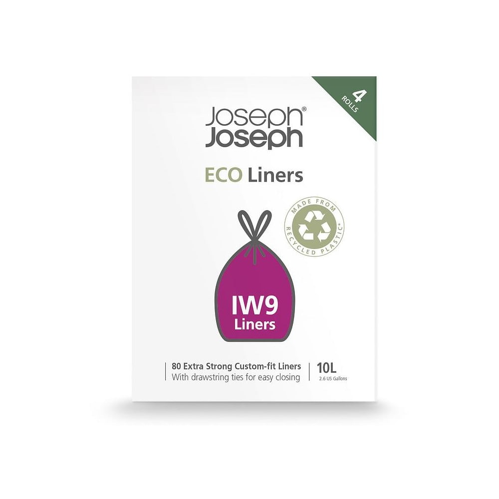 Összehúzható szemeteszsák készlet 80 db-os 10 l Eco Grey – Joseph Joseph