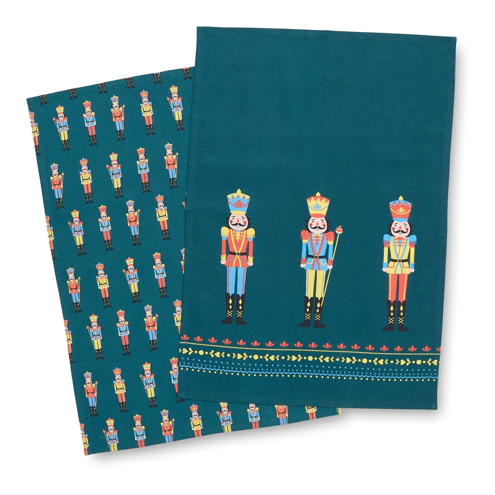 Pamut konyharuha szett 4 db-os karácsonyi mintával 50x70 cm Nutcracker – Catherine Lansfield