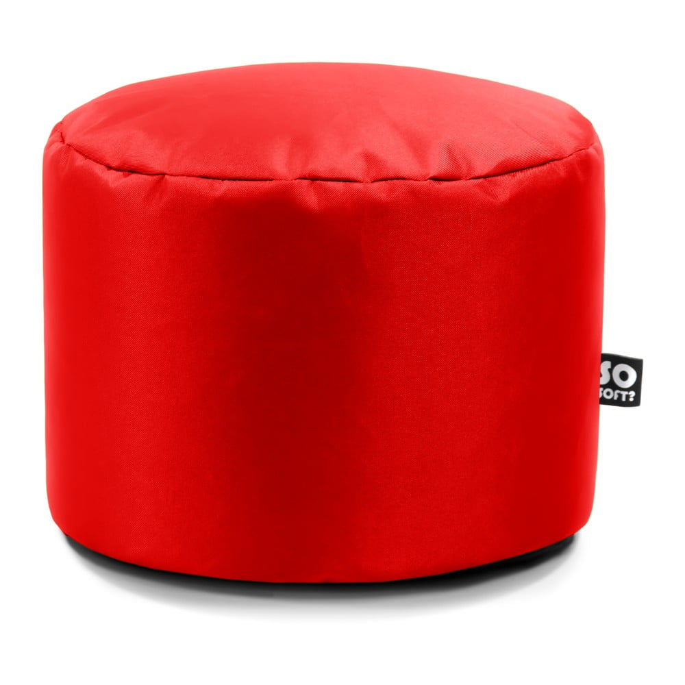 Piros bőrutánzat gyerek babzsákfotel Dot M – So Soft?