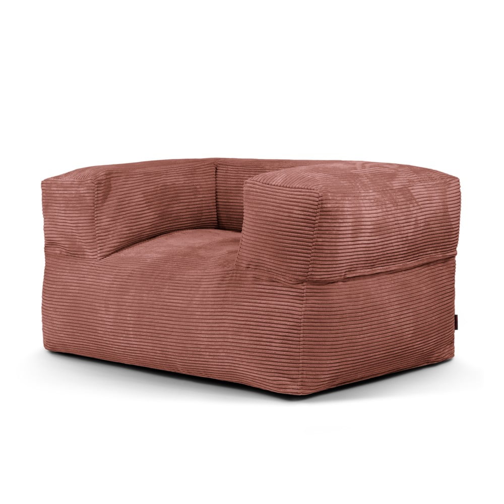 Téglavörös kordbársony babzsákfotel MooG – SLOWDOWN