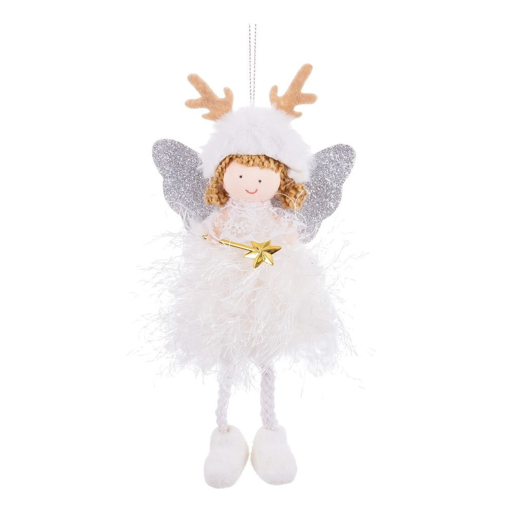 Textil karácsonyi függődísz 20 cm Angel – Casa Selección