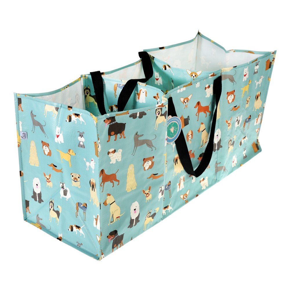 Világoskék újrahasznosított műanyag szelektív táska 3x23 l Best in Show – Rex London