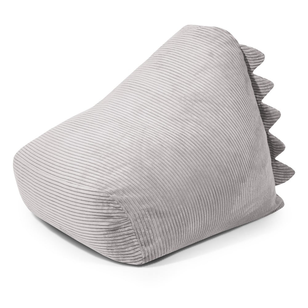 Világosszürke kordbársony gyerek babzsákfotel Snug 80 Dragon – SLOWDOWN