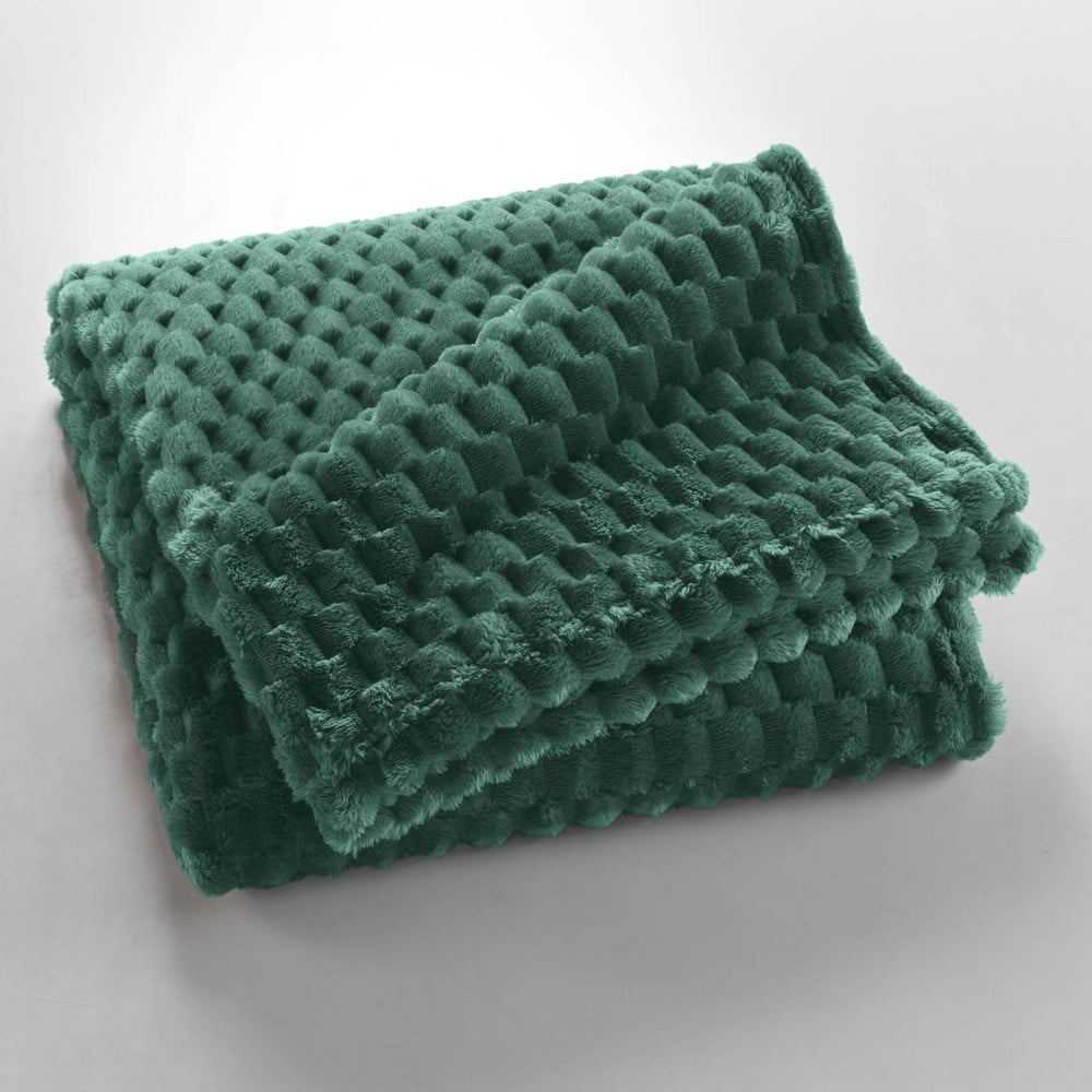 Zöld mikroflanel takaró 125x150 cm Mini Frosty – douceur d'intérieur