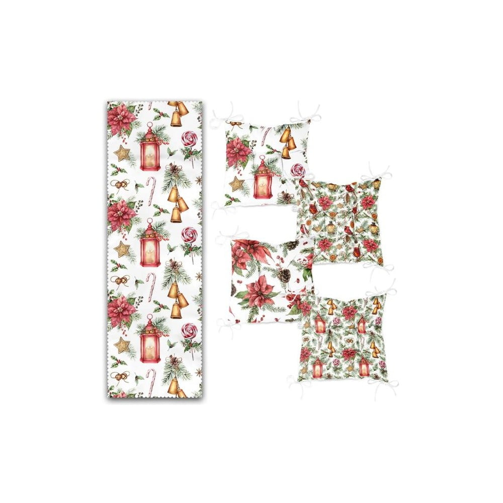 Asztali futó és székpárna szett 5 db-os Lantern – Mila Home