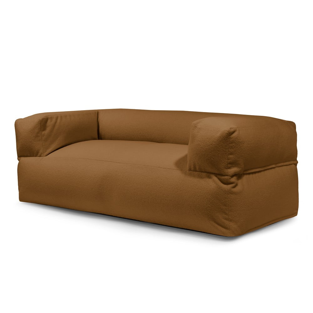 Barna buklé babzsákfotel Sofa MooG – SLOWDOWN
